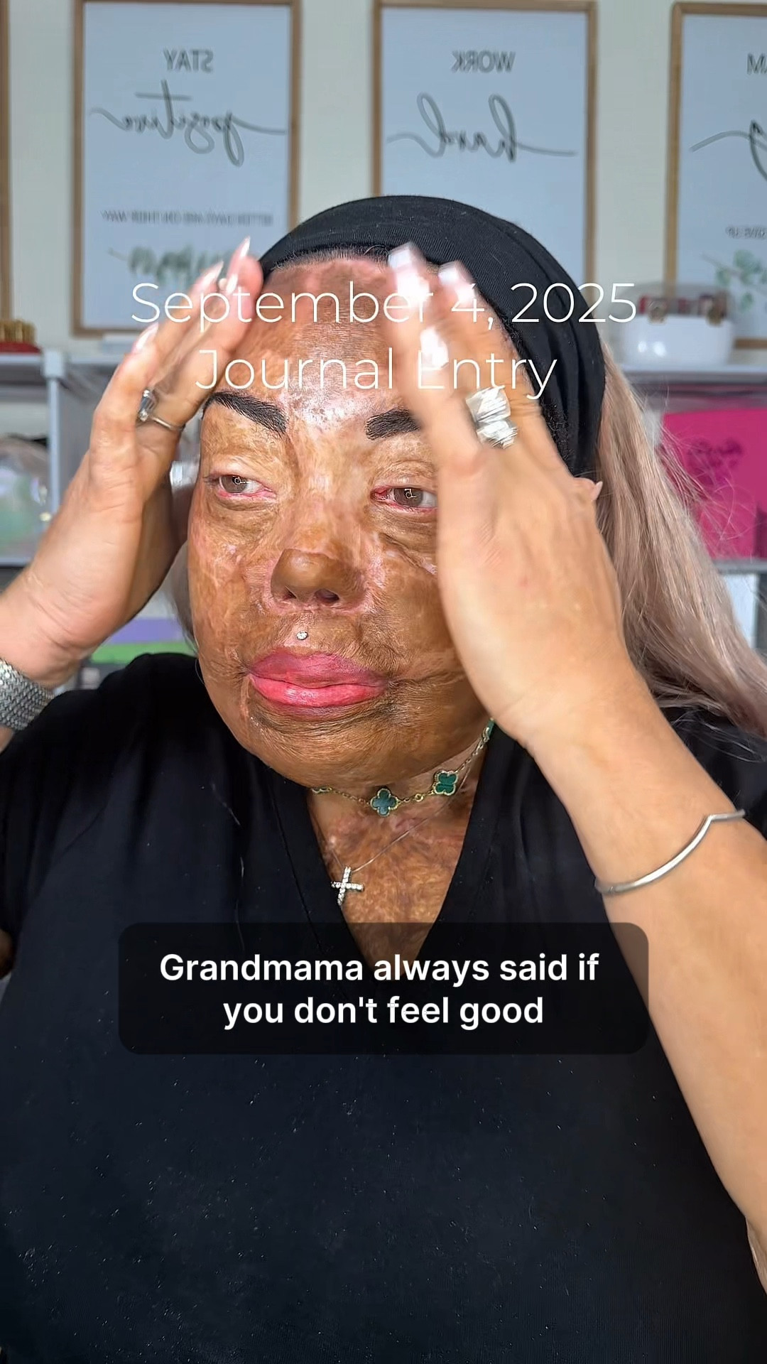 If you don’t feel good, look good. Sage advice.🦋

I’m wearing Merit Beauty tinted sunscreen, SPF 45 and no foundation! I’m less concerned with evening my skin tone these days and more concerned with glowing✨

✨Purchase TONYA’S STORY - my longwear red lipstick collab with Mettalusso on Mettalusso.com and enter code BURNEDBEAUTY at checkout for 25% discount✨

#LTKOver40 #LTKBeauty