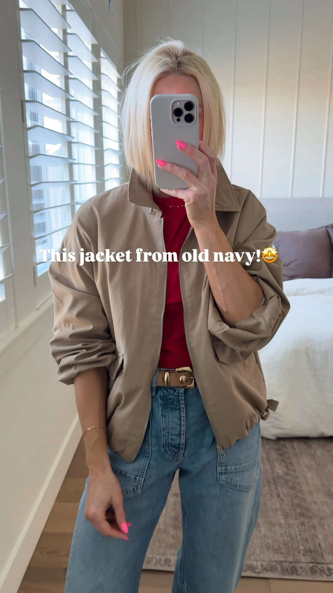 Simple spring outfit. Jacket is on major sale! A staple for spring .
Jacket fits tts, wearing a medium (cinch ties on the side)
Jeans fit big, size down
$6 T shirt is fitted, sized up to a large

#LTKmomlife #LTKSpringSale #LTKOver40