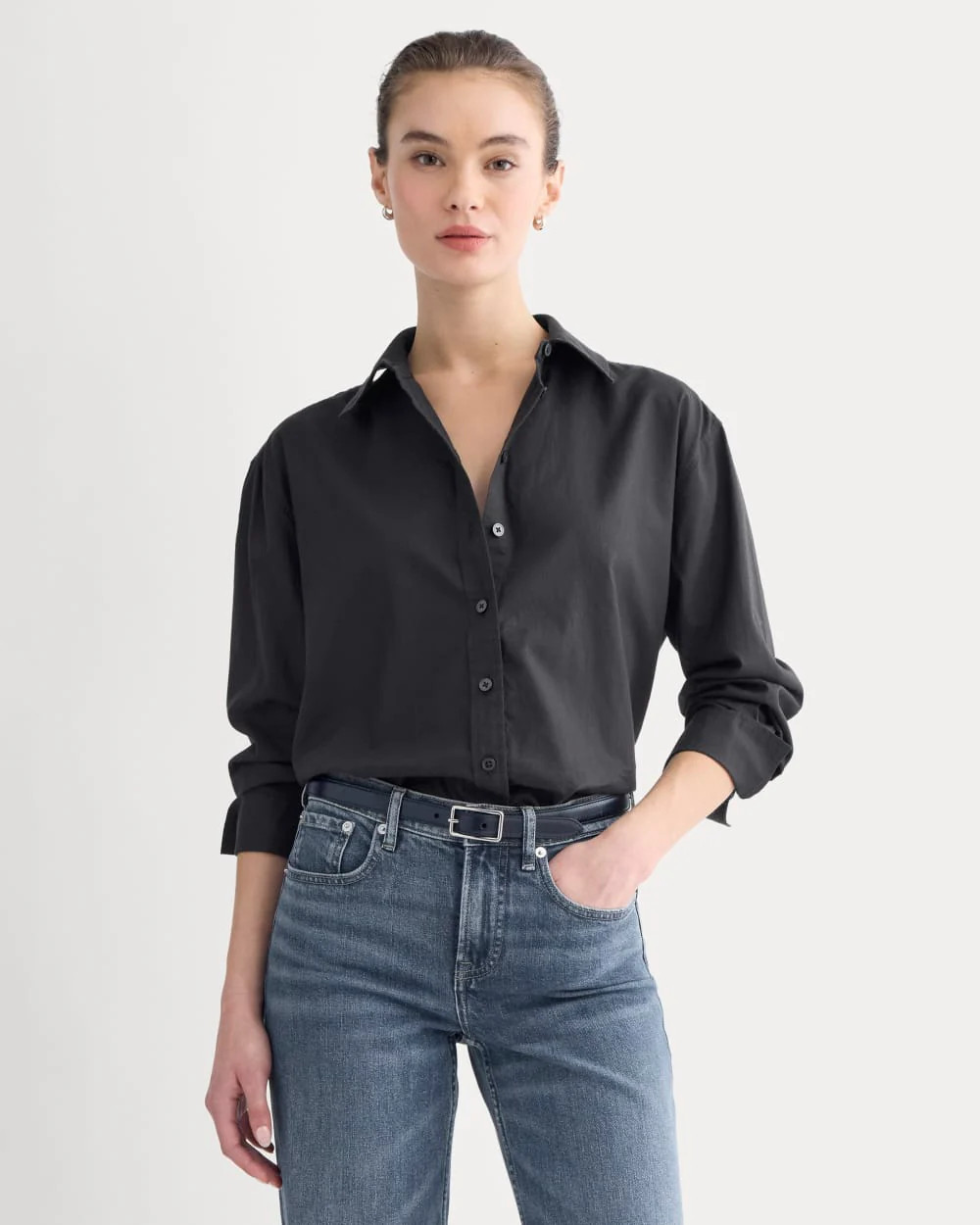 Everyday Shirt in Silky Cotton | Black | Everlane