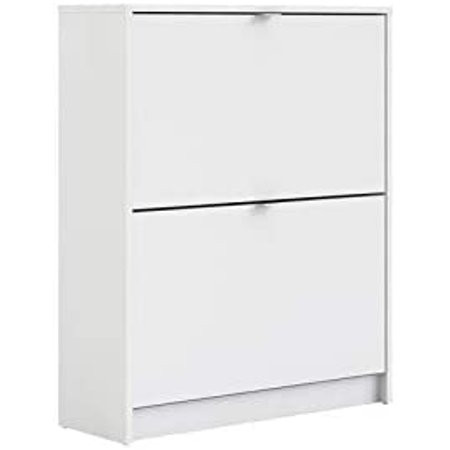XCYWLM Bright 2 Drawer Shoe Cabinet White | Walmart (US)