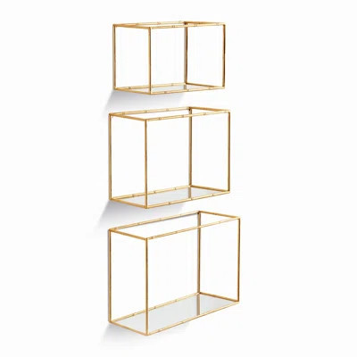 DAPHNE MIRRORED WALL SHELVES | Wayfair North America