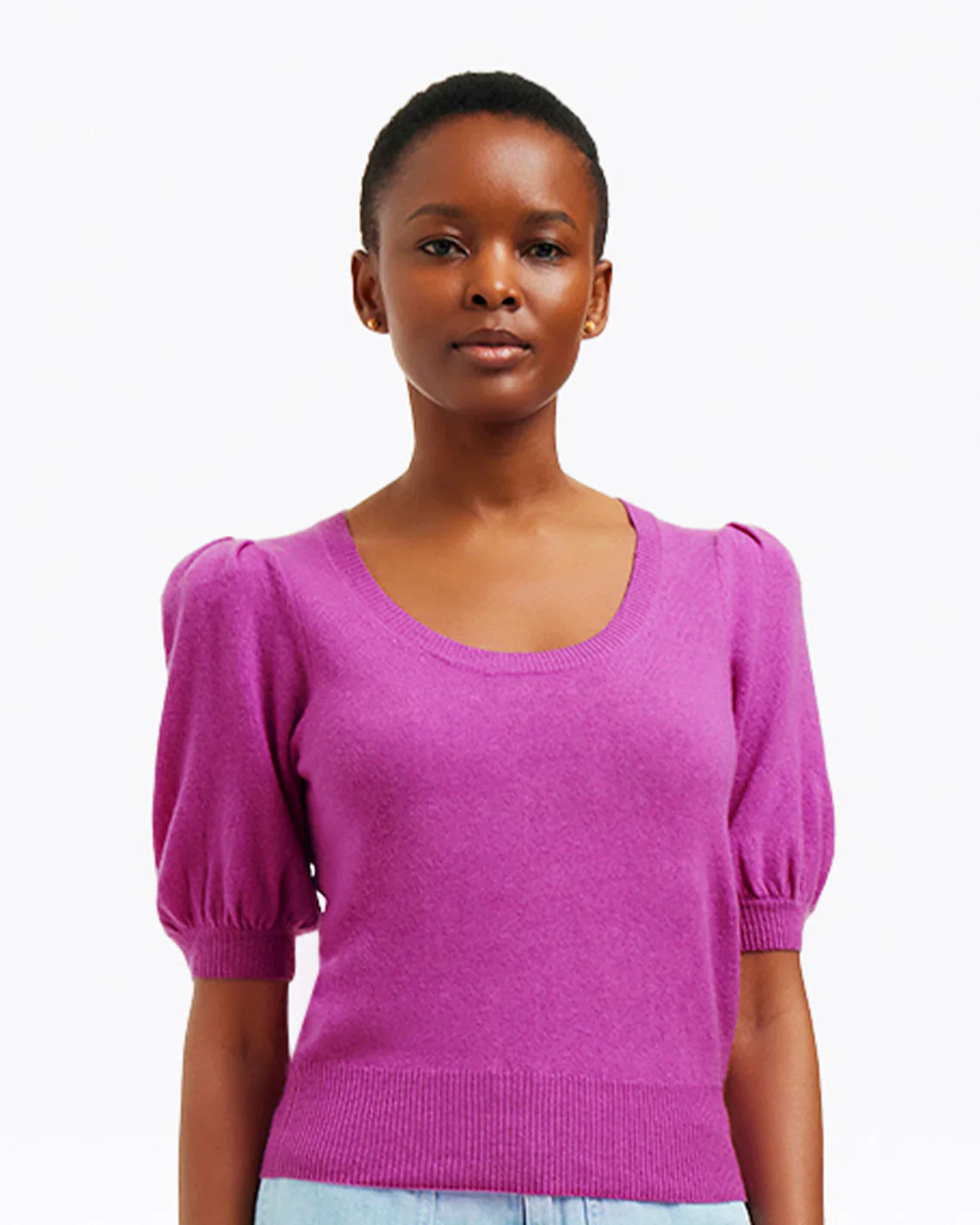 Short Sleeve Cashmere Sweater | Draper James (US)
