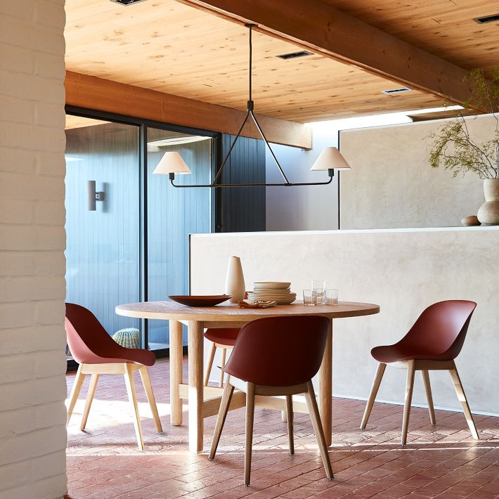 Beatrix Pendant (46") - Linen Shades | West Elm (US)