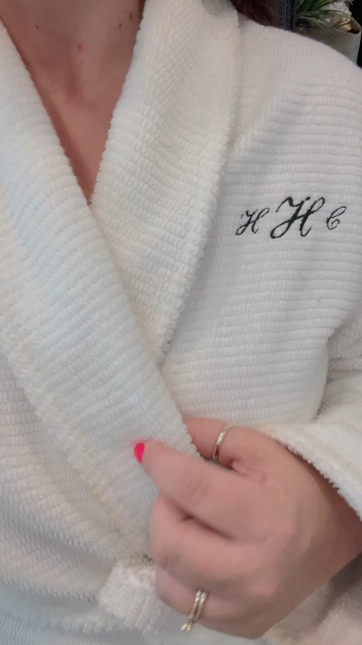 Monogram robes make everything better. Hotel robes are my favorite so I set out to find perfect His & Hers hotel bathroom robes. These from Lands End are on sale! Use code rudder! Bath towels and bathroom accessories are on sale as well. 

#LTKsalealert #LTKGiftGuide #LTKhome