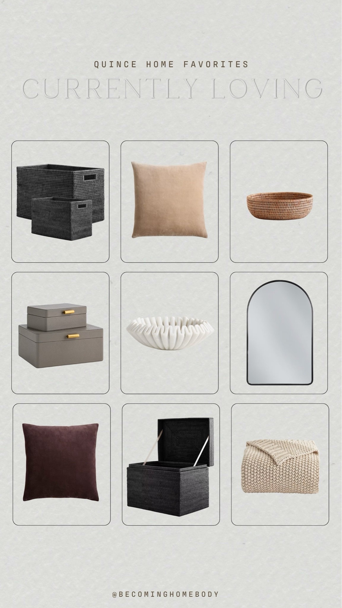 Quince home favorites 🤎🤍🖤 The most beautiful neutral home finds!