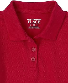 The Children's Place Baby Girls' and Toddler Short Sleeve Pique Polo | Amazon (US)
