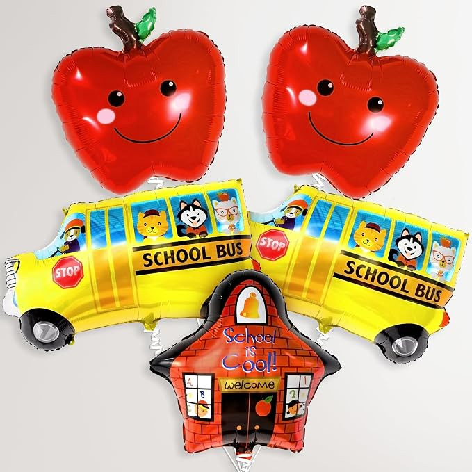 KatchOn, Big Back To School Balloons Set - Pack of 5 | Back To School Decorations for Classroom D... | Amazon (US)