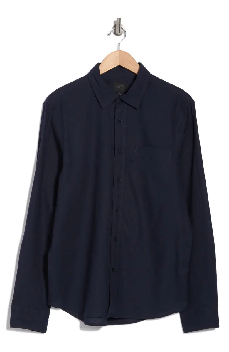 14th & Union Solid Linen & Cotton Button-Up Shirt | Nordstromrack | Nordstrom Rack