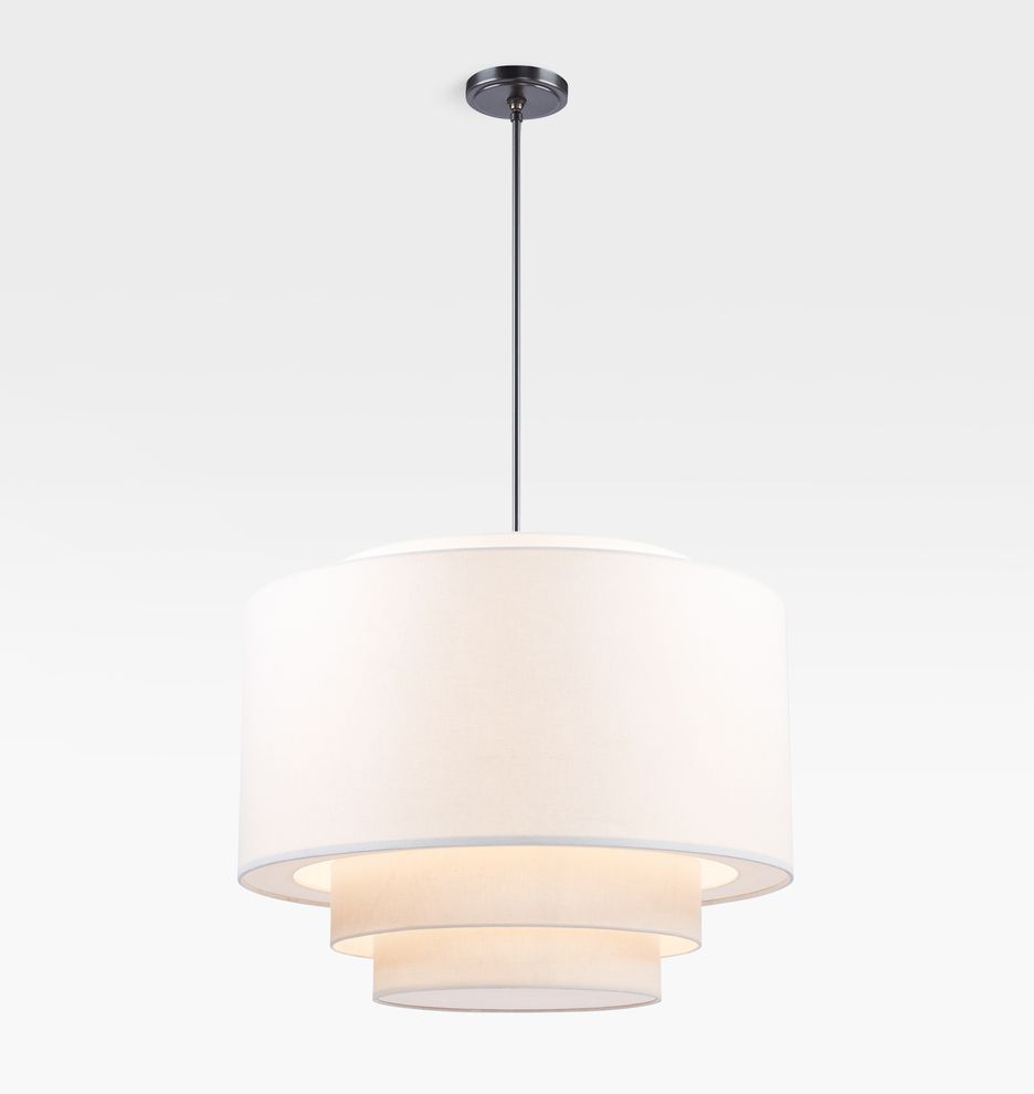 30" Tiered Drum Pendant | Rejuvenation