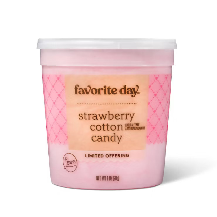 Valentine's Strawberry Cotton Candy Tub - 1oz - Favorite Day™ | Target