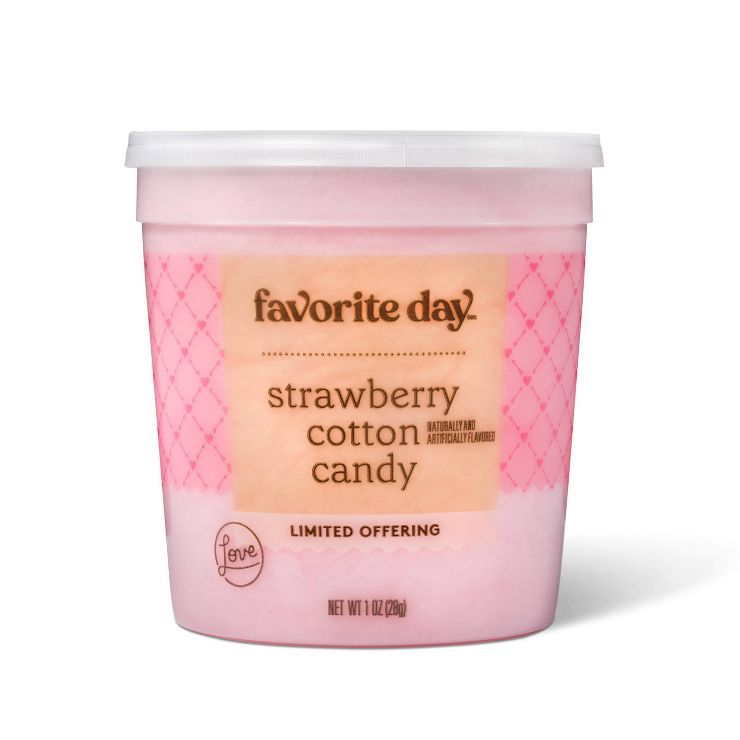 Valentine&#39;s Strawberry Cotton Candy Tub - 1oz - Favorite Day&#8482; | Target