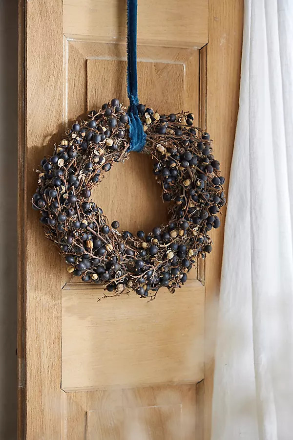Preserved Nightshade Berry Wreath | Terrain