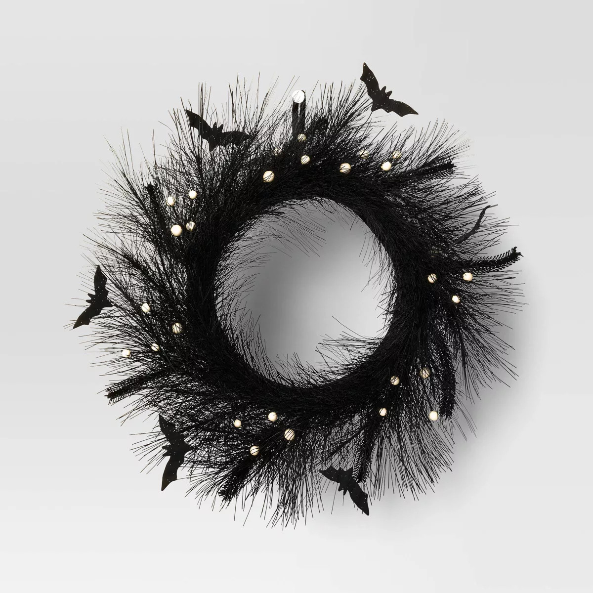 20" Halloween Greenery Wreath Black - Hyde & EEK! Boutique™ | Target