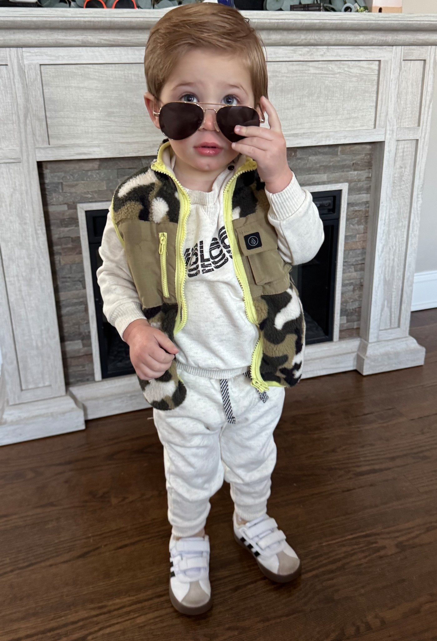 Nordstrom Rack finds #ootd #toddlerboy #volcom #adidas 