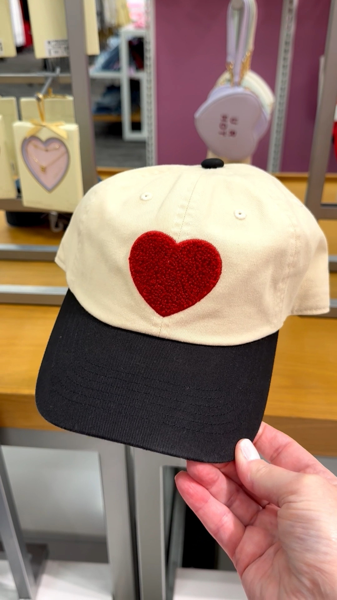 I love a cute hat especially if it has a heart … which is definitely acceptable to wear year round. ❤️ 

This one features a two-tone color combo of a cream hat and black brim. The highlight of the hat is a fuzzy red heart patch.

#baseballhat #valentinesdayoutfit #galentines #womensbaseballhat #heartpatch #heartbaseballhat #casualcutstyle #target #womensaccessories

#LTKSeasonal #LTKActive #LTKValentine