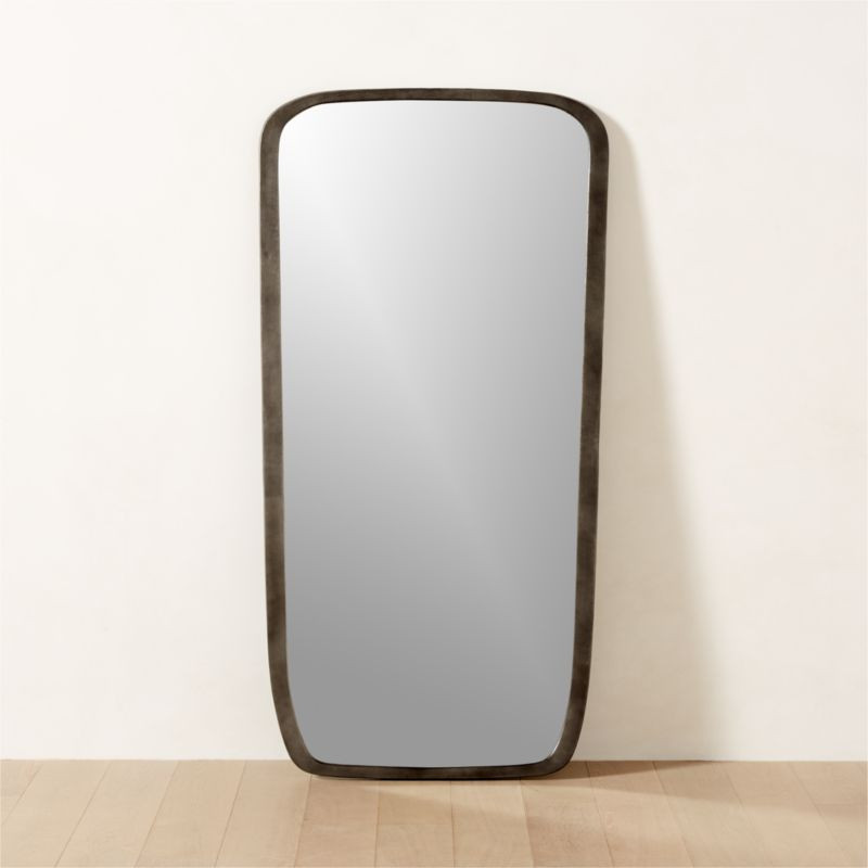 Ponder Black Full-Length Floor Mirror 36''x72'' + Reviews | CB2 | CB2