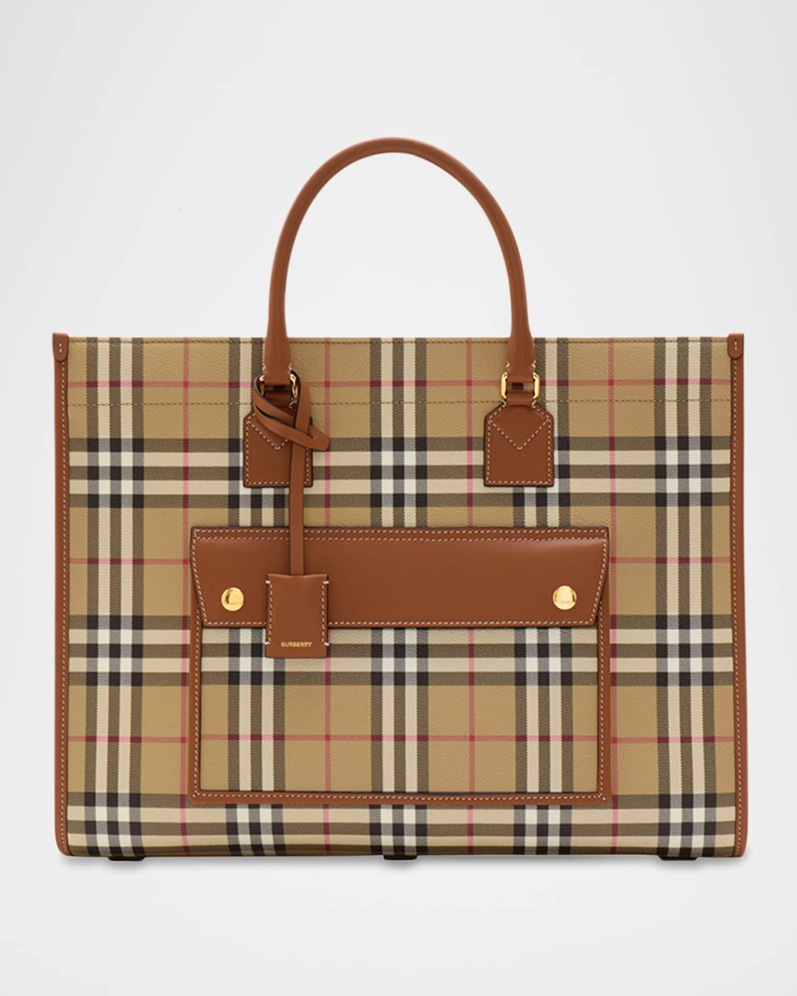 Freya Check Tote Bag | Neiman Marcus