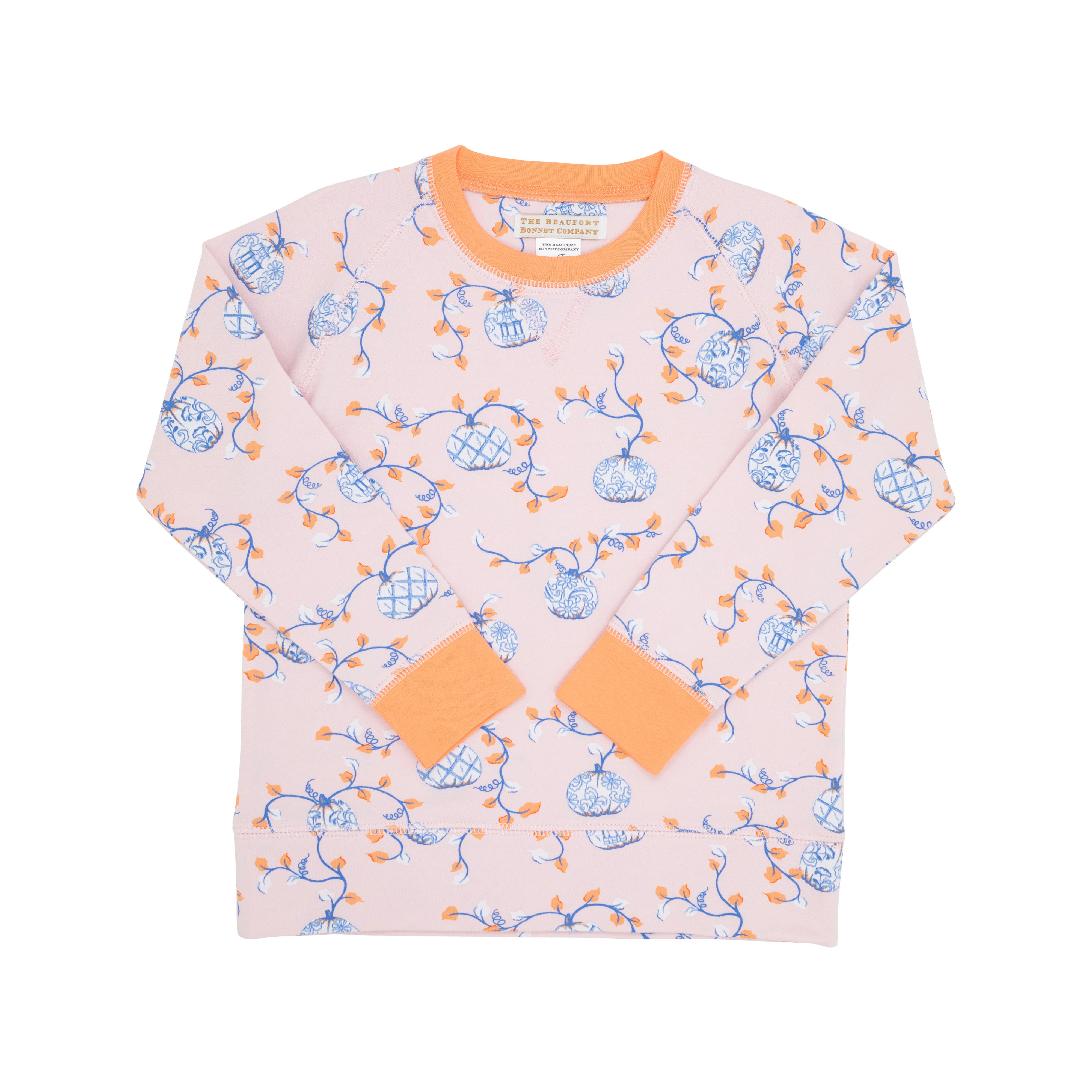 Cassidy Comfy Crewneck - Gourd-geous with Seashore Sherbet | The Beaufort Bonnet Company