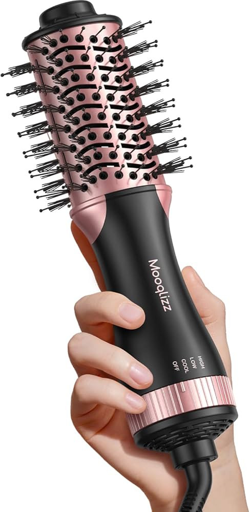 Travel Hair Dryer Brush, Mini Size Blow Dryer Brush with 2 Inch Ceramic Barrel, 4 in 1 Blow Dryer... | Amazon (US)