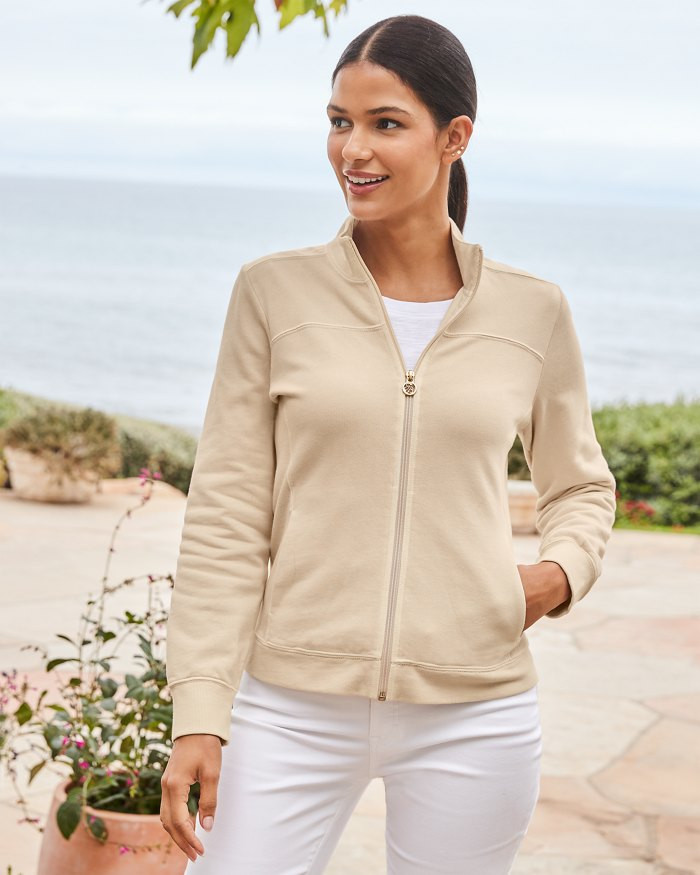 Sunray Cove Hybrid Full-Zip Sweatshirt | Tommy Bahama