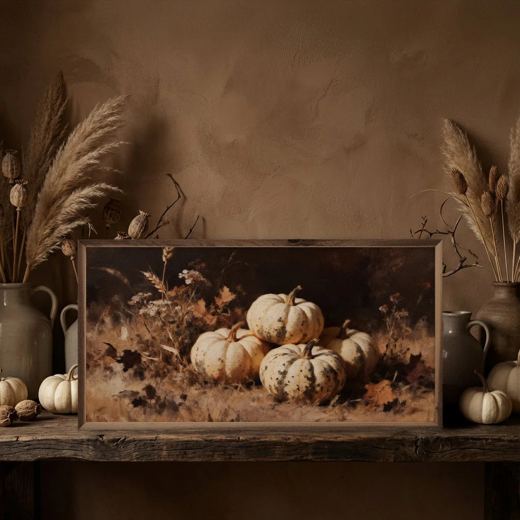 Four White Pumpkins One Speckled | Wayfair North America