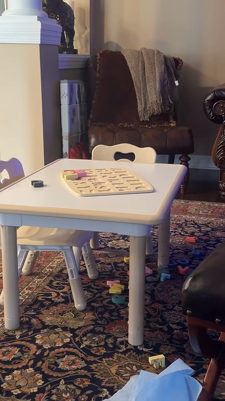 I wanted to share two baby/toddler products we’ve been using all the time while we’re staying with my parents.

My mom bought this little table and chair set for Kinsey, and she loves having her own space to eat, color, and play. We actually have the round version at home in Orlando too, and it’s been such a great purchase.

For Charlie, we’ve been using our portable high chair that clips right onto the table. We originally bought it for Kinsey, and now Charlie is using it every day. It’s so easy to set up, doesn’t take up much room, and it’s perfect if you’re visiting family, setting up a grandparents’ house, or even taking it to restaurants so your little one has a clean, familiar seat.

These are definitely two baby items we’ve gotten so much use out of with both kids, so I thought they were worth sharing!

#LTKdayinmylife #LTKmomlife #LTKBaby