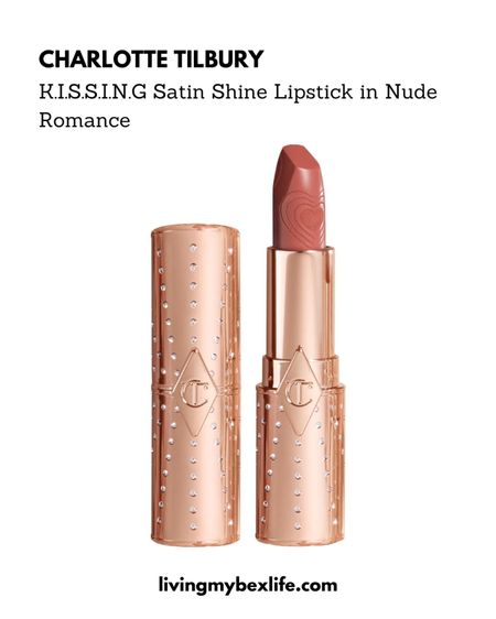 Charlotte Tilbury K.I.S.S.I.N.G. Satin Shine Lipstick in the shade Nude Romance

Lipstick, lip gloss, lip oil, blush, luxury makeup, lip color 

#LTKparties #LTKfindsunder50 #LTKbeauty