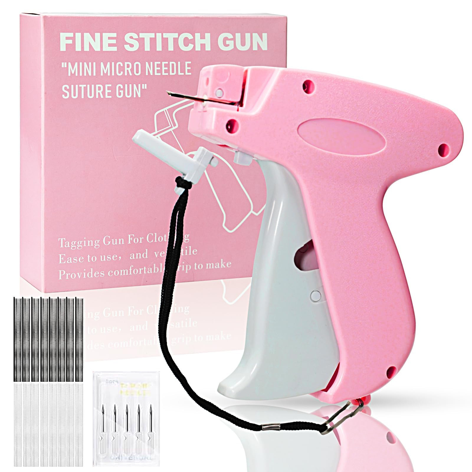Stitch Gun for Clothes， Handheld Stitch Gun Quick Clothing Fixer，Sewing Kit Includes 1,000 Bl... | Amazon (US)