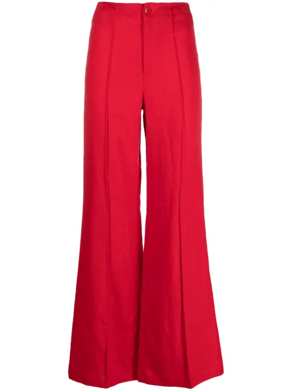 Reformation Sylvie wide-leg Trousers - Farfetch | Farfetch Global