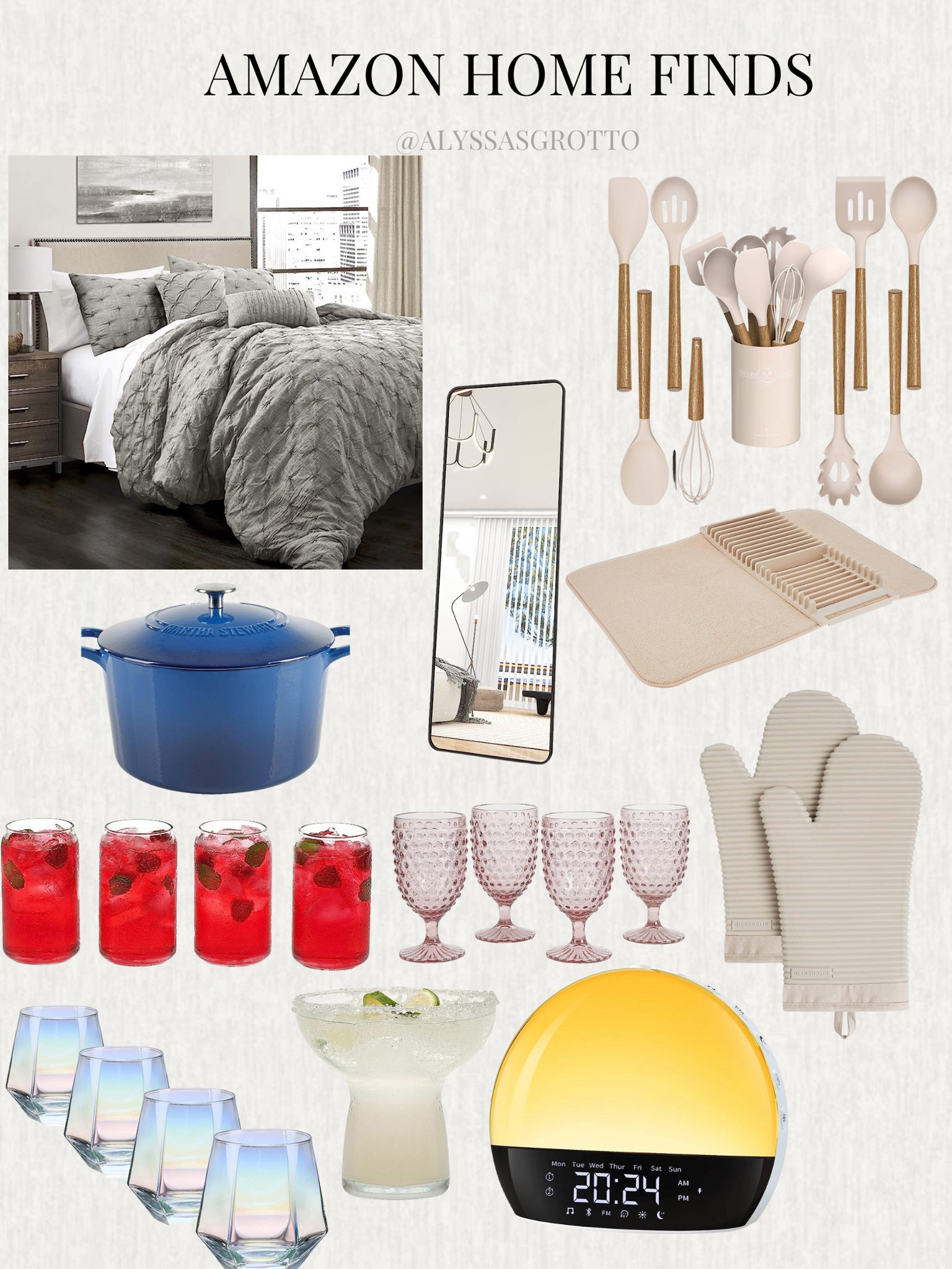 Amazon prime. Glassware. Kitchen utensils. Bedding. Alarm clock

#LTKhome #LTKxPrimeDay #LTKFind