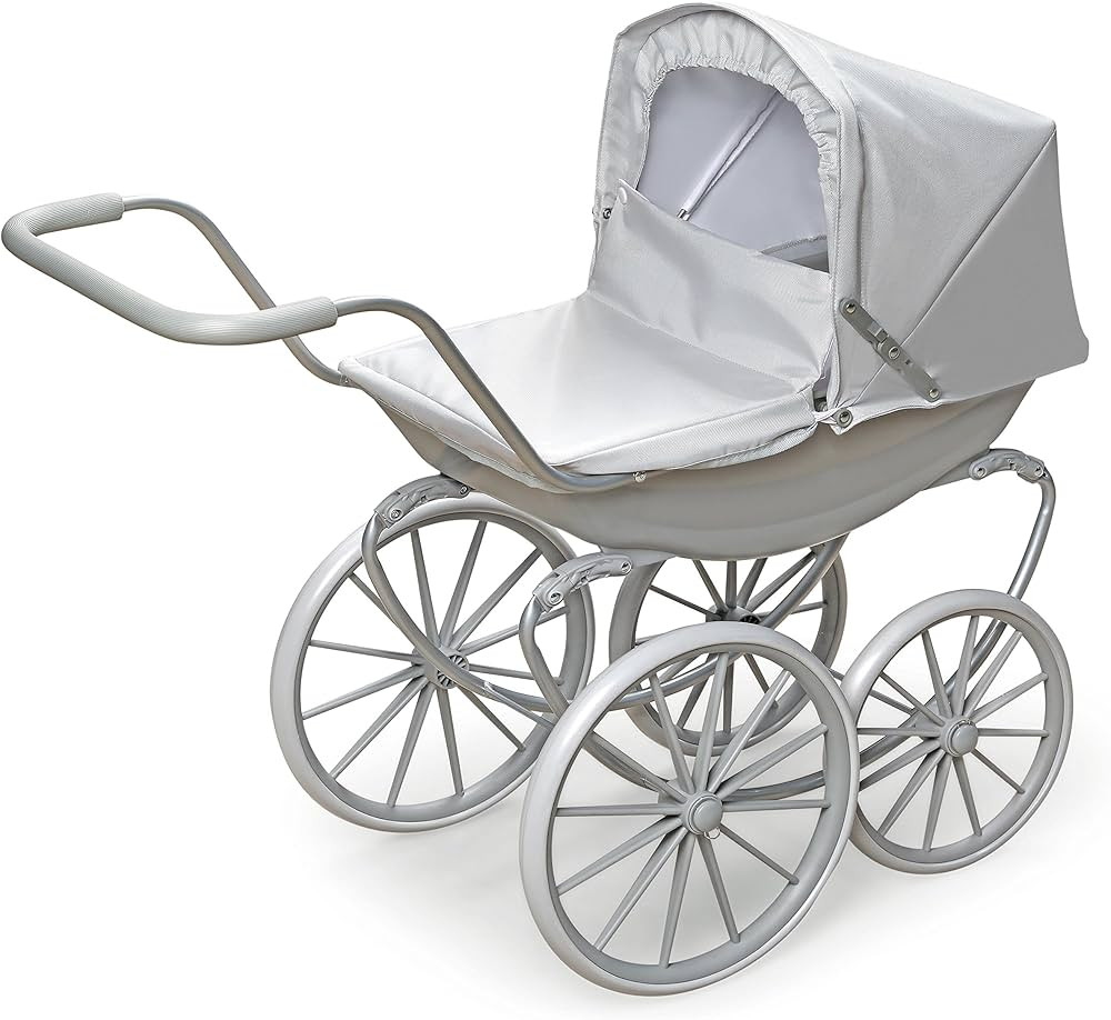 Badger Basket London Doll Stroller - Stylish Toy Stroller for 18 Inch Dolls - Adjustable Canopy, ... | Amazon (US)