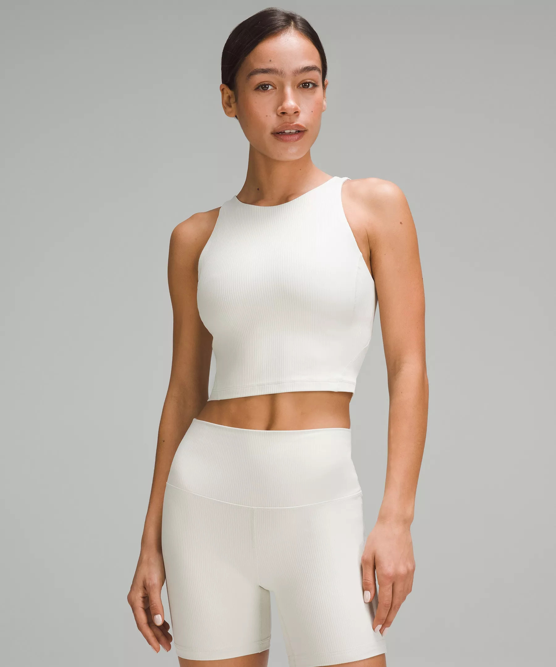 lululemon Align™ Ribbed High-Neck Tank Top *Shine | Women's Sleeveless & Tank Tops | lululemon | Lululemon (US)
