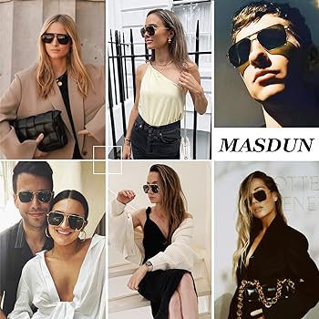 Retro Oversized Square Polarized Sunglasses for Women Men Vintage Shades UV400 Classic Fashion Me... | Amazon (US)