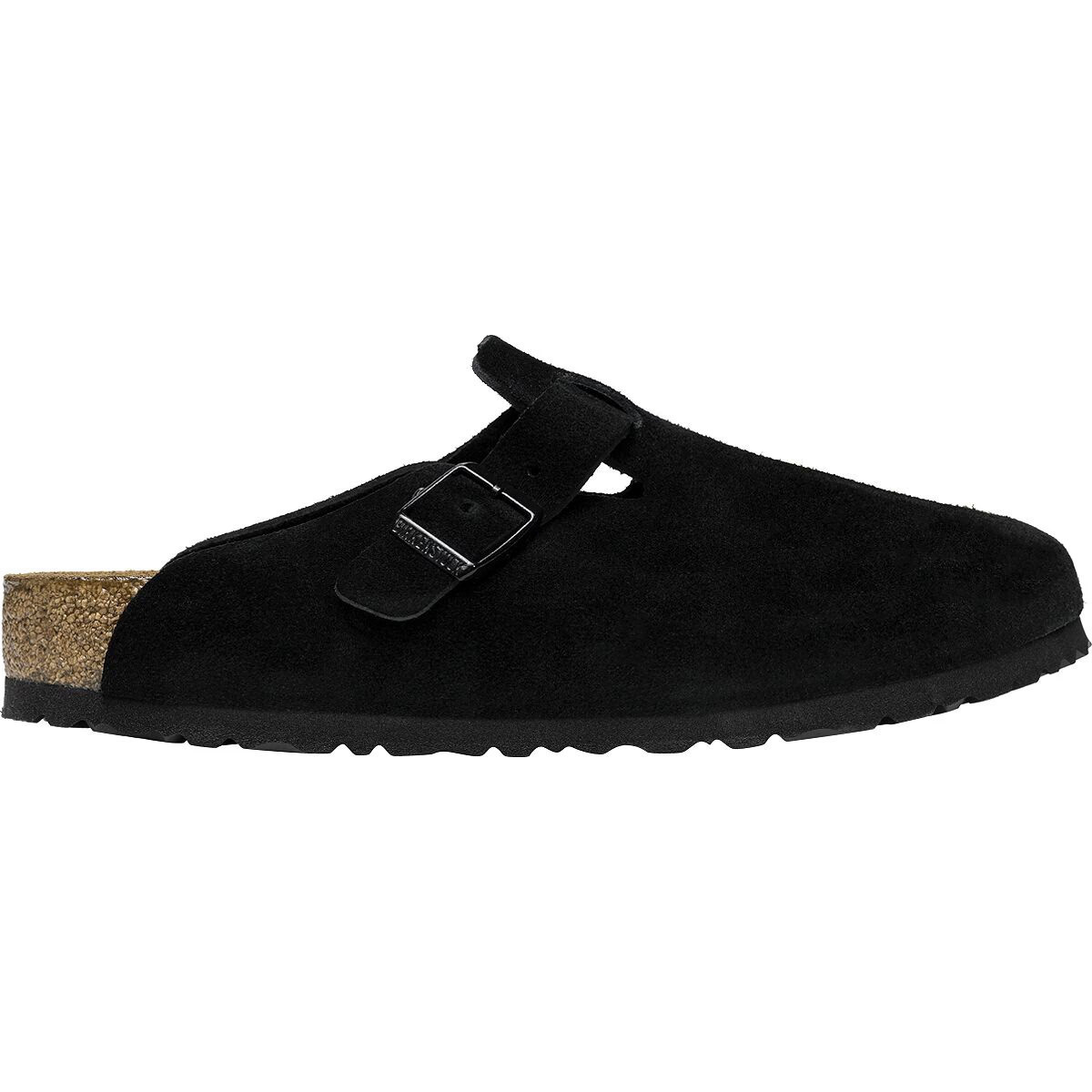 Birkenstock Boston Soft Footbed Suede Clog - Women's Black Suede, 40.0 | Backcountry