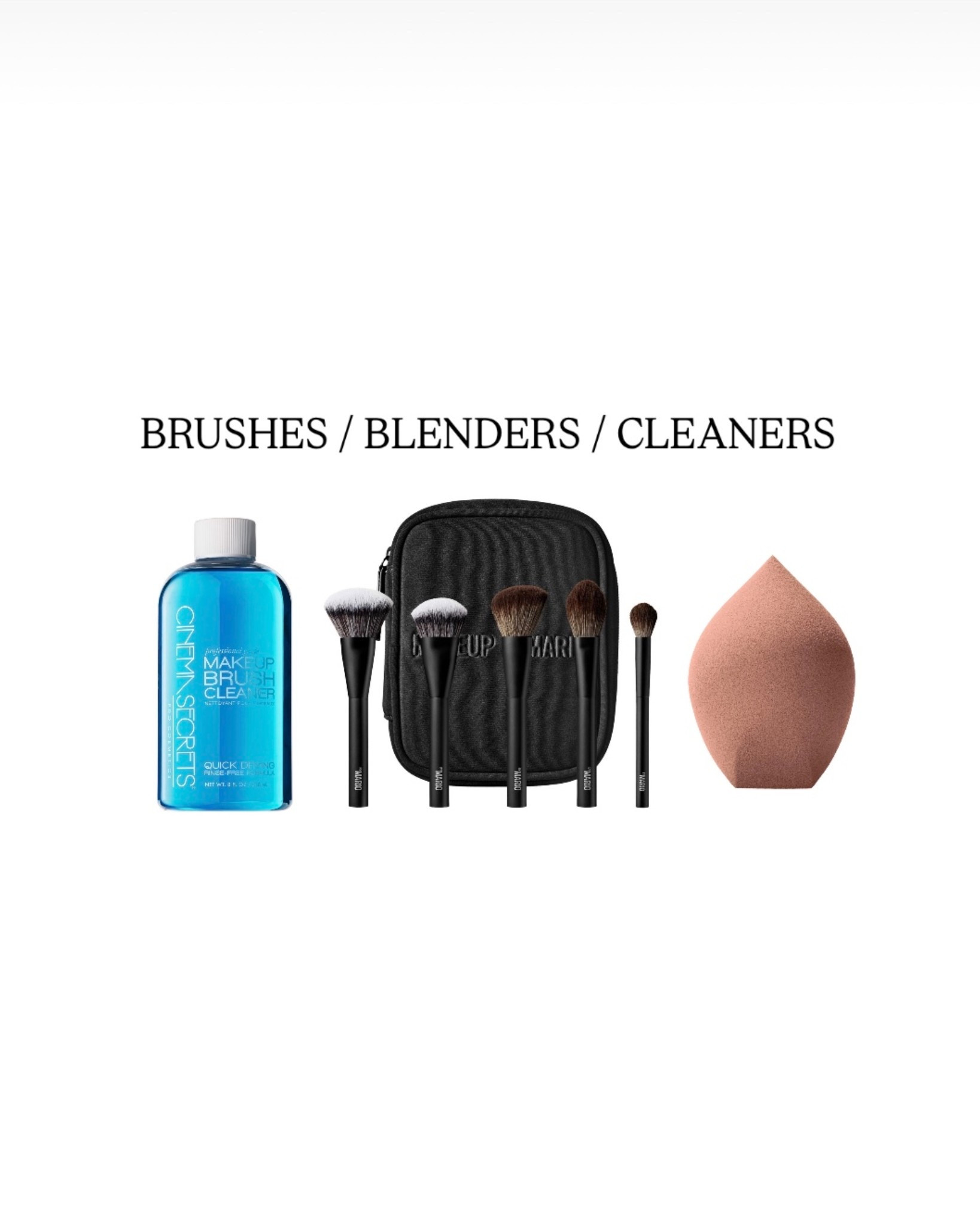 Sephora sale recommendations, brushes, makeup brushes, beauty blenders, brush cleaner, sponge cleaner