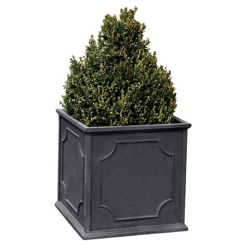 22" Cumberland Square Planter, Lead Lite | One Kings Lane