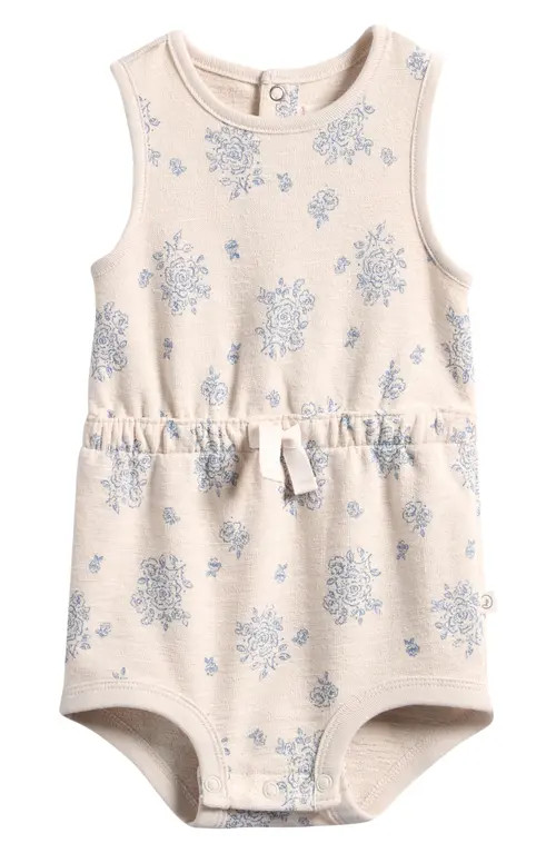 Little Planet Organic Cotton Romper in Lp Blue Floral at Nordstrom, Size 12M | Nordstrom