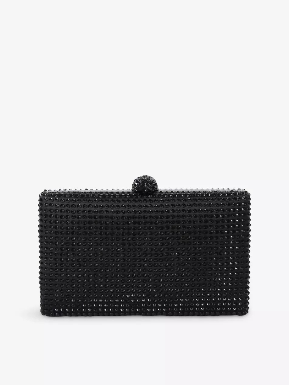 Crystal Kensington Woven Clutch Bag | Selfridges