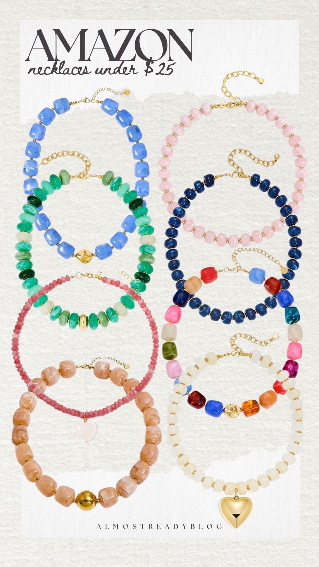 Amazon necklaces under $25!! These are so cute and trendy right now!!

jewelry, watchnow, amazon finds, finds under 25, summer fashion, gifts for her, amanda west

#LTKSeasonal #LTKootd #LTKPetite