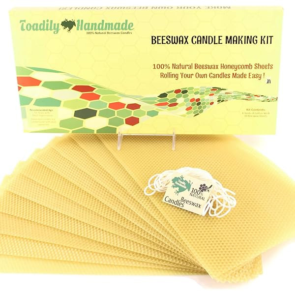 Stakich Candle Making Beeswax Kit, 10 Full Size Sheets - 8 1/8 Inch x 16 3/4 Inch) - Pure Beeswax | Amazon (US)