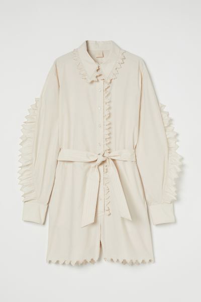 Flounce-trimmed Romper | H&M (US)