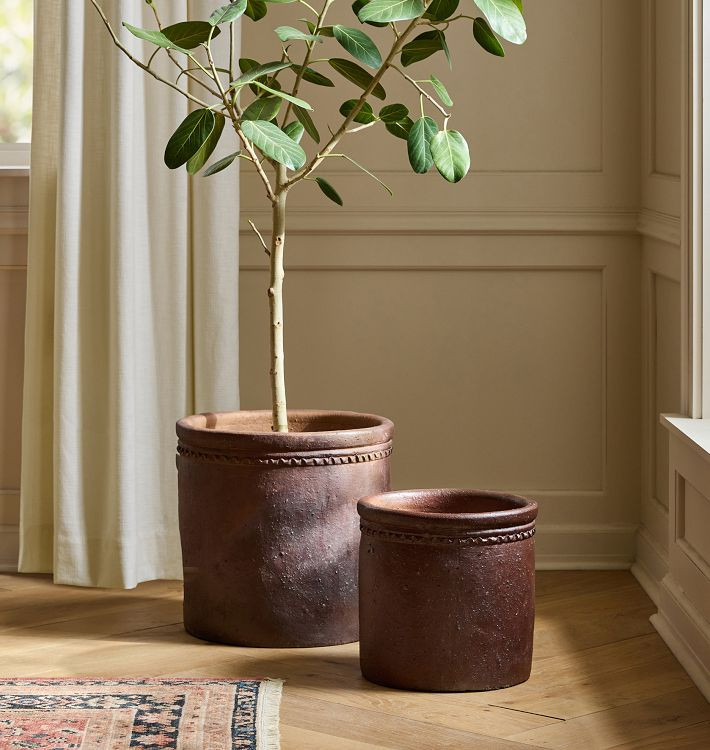 Bria Red Clay Planter | Rejuvenation