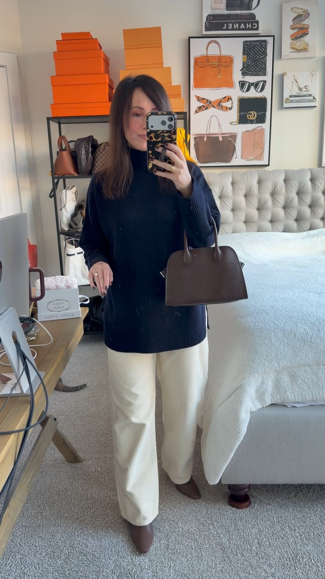 Vince navy cashmere turtleneck sweater with cream corduroy pants



#LTKootd #LTKSeasonal #LTKFindsUnder100