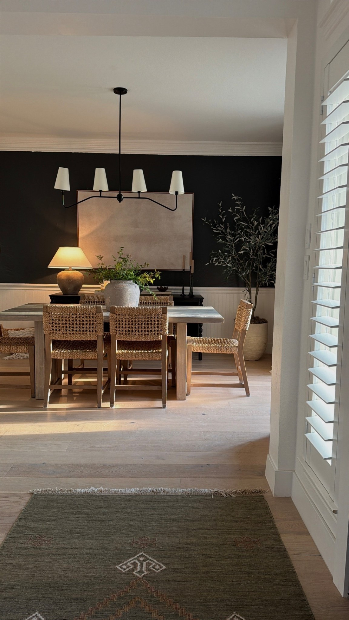 Dining room pieces here! Linked a few similar rugs to my entryway rug and similar dining chair options too - these ones are RH Adrienne dining chairs! 

#LTKHome