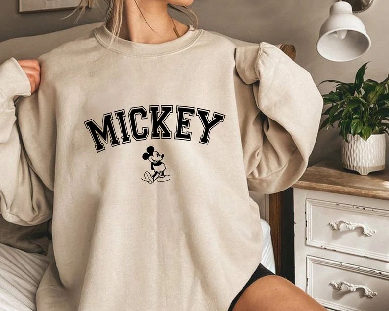 Vintage Mickey Sweatshirt, Disney Crewneck Sweatshirt, Disney Trips Sweatshirt, Disneyland Shirt,... | Etsy (US)
