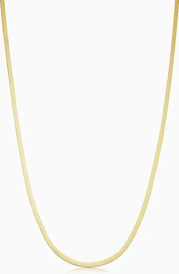 10K Gold Park Avenue Herringbone Chain | Nordstrom