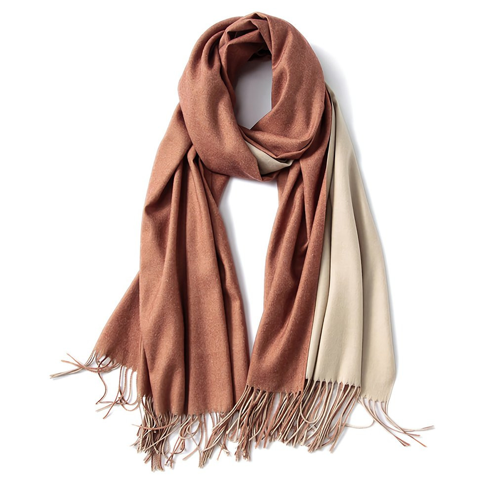 FORTREE Cashmere Feel Scarf - Lightweight Scarfs for Women, Large Soft 2 Tone Shawls and Wraps (10 C | Amazon (US)