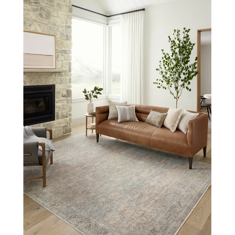 Angela Rose x Loloi Blake Sky / Beige Area Rug | Wayfair North America