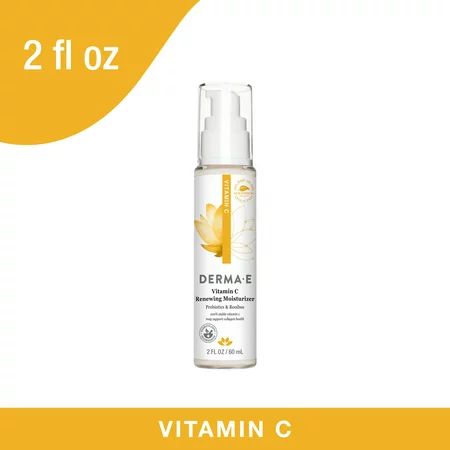 DERMA E Vitamin C Brightening Moisturizer for Face with Roobios & Probiotics Vegan Skin Care 2 oz | Walmart (US)
