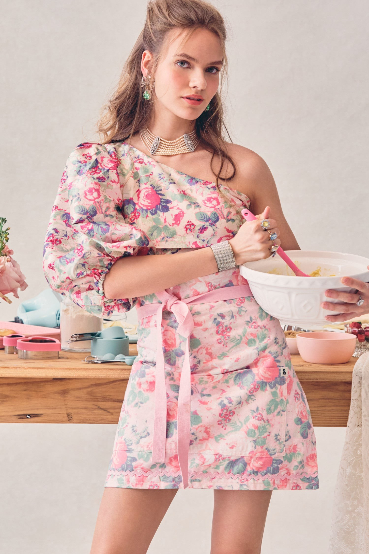 LoveShackFancy x Hedley & Bennett Half Kitchen Apron | LOVESHACKFANCY